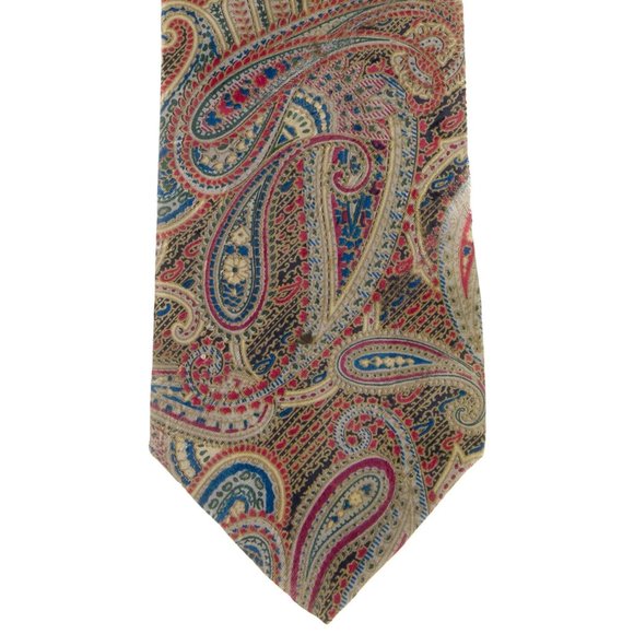 Brioni Woven Ornate Brown Paisley Tie